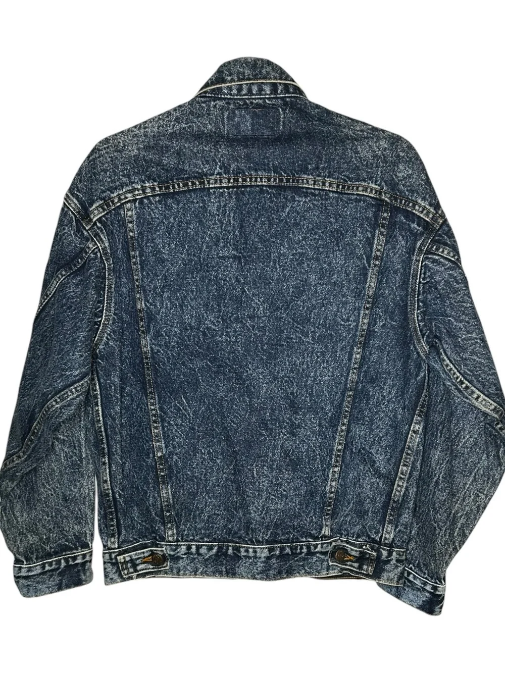 Vintage Levi's Type III 70507 Acid Wash Denim Trucker Jacket USA Small - Picture 6 of 15